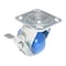 Vestil Polyurethane Precision Ball Bearing Swivel With Brake Caster 4 In. x 2 In. 551 lb Blue/Gray CST-PB-4X2PUA-SWB - alternate 8